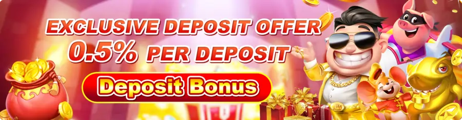 exclusive deposit offer 0.5% per deposit!